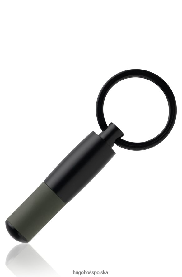 Hugo Boss Zestaw hugo w zestawie, czarny, metalowy brelok w kształcie tuby z gumowanym lakierem w kolorze khaki różne opakowania wstępne R0X0H65716