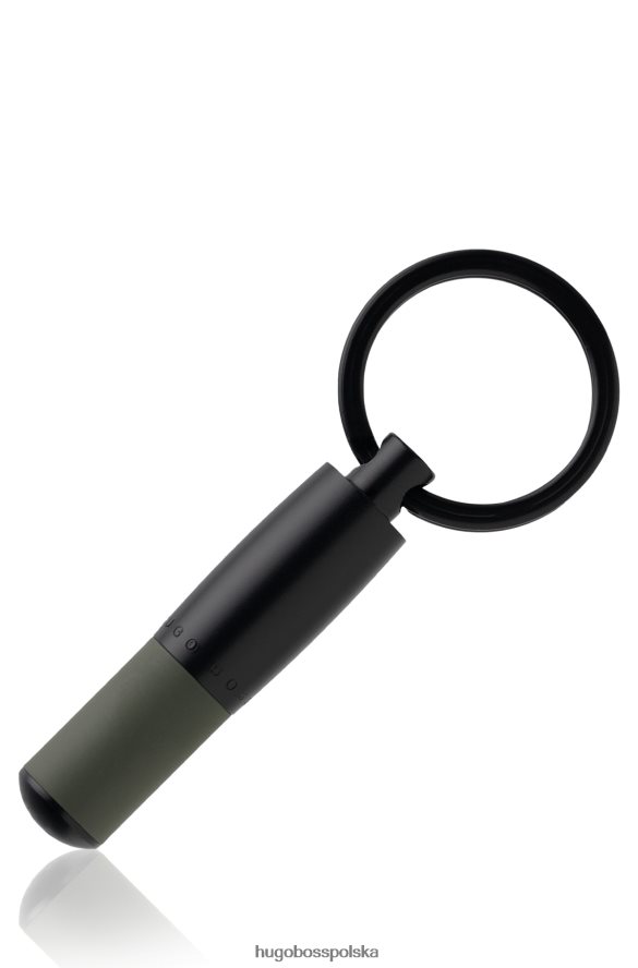 Hugo Boss Zestaw hugo w zestawie, czarny, metalowy brelok w kształcie tuby z gumowanym lakierem w kolorze khaki różne opakowania wstępne R0X0H65716