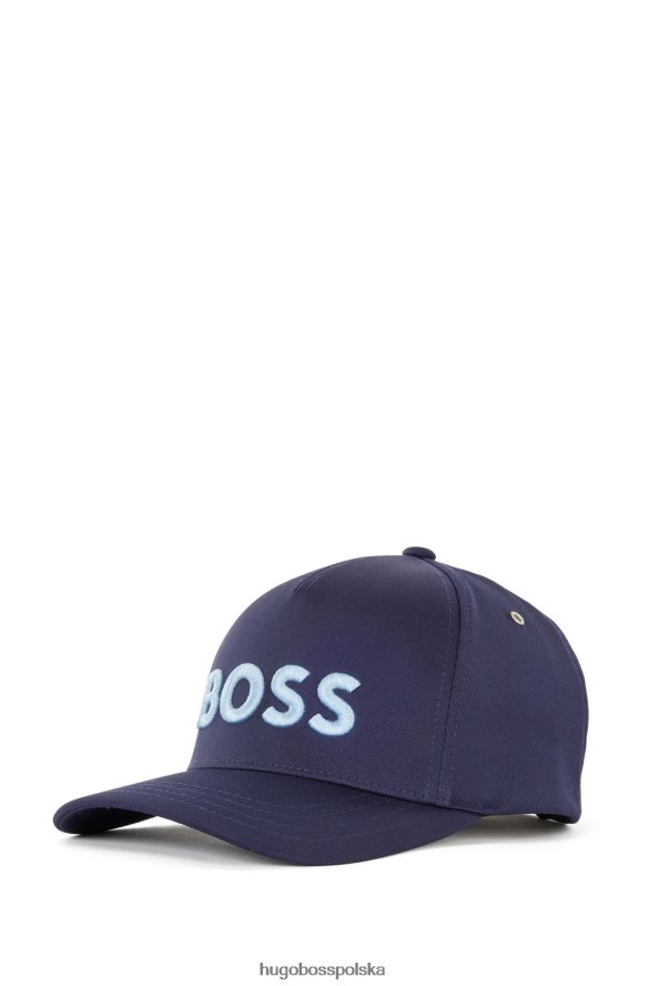 Hugo Boss Czapka Hugo ze stretchem i haftowanym logo w kolorze ciemnoniebieskim ciemny niebieski R0X0H65445