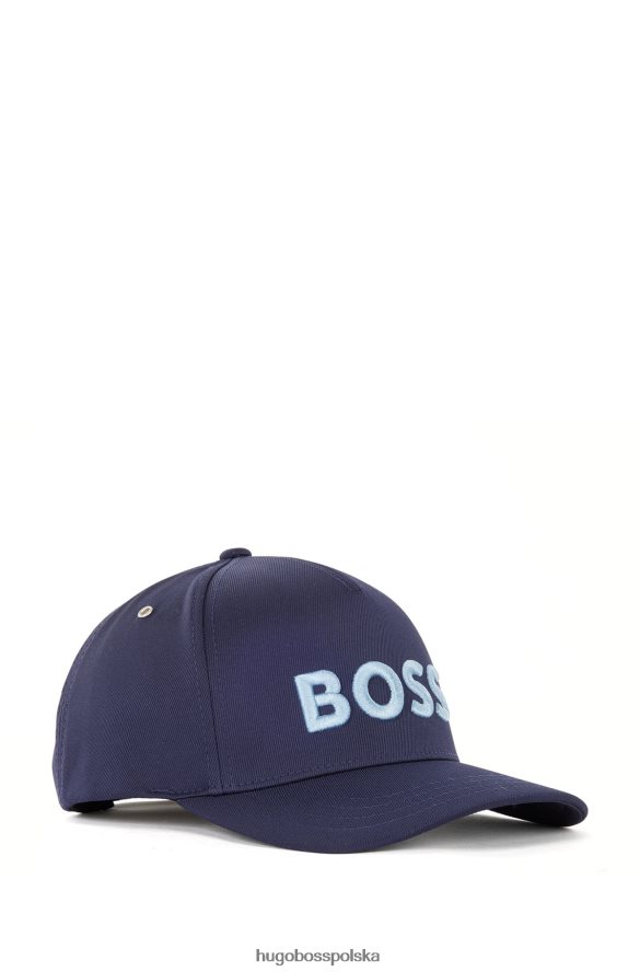 Hugo Boss Czapka Hugo ze stretchem i haftowanym logo w kolorze ciemnoniebieskim ciemny niebieski R0X0H65445