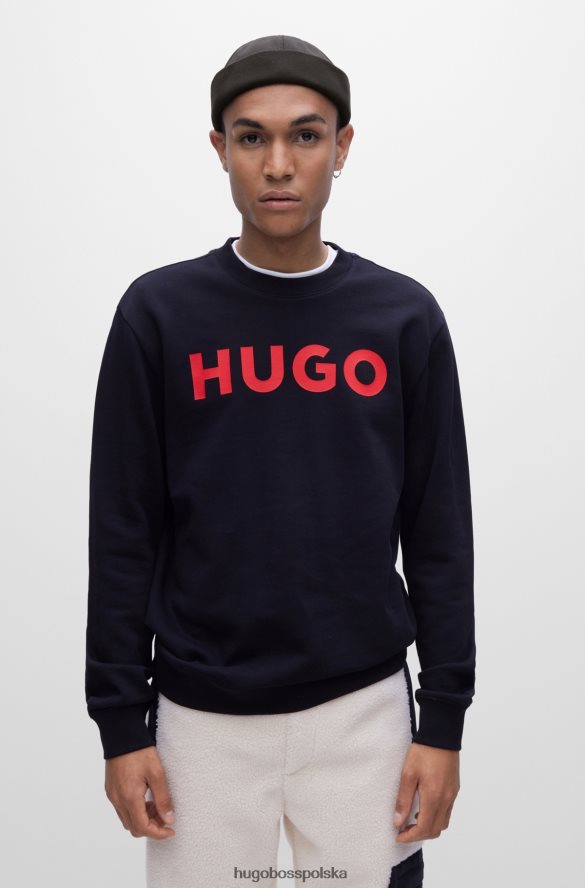 Hugo Boss Czapka dokerka z francuskiej bawełny frotte, hugo, w kolorze czarnym czarny R0X0H65183