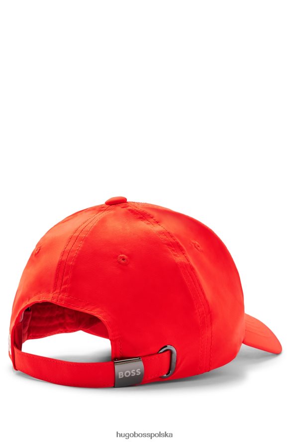 Hugo Boss Czapka x Matteo Berrettini w charakterystyczne paski, wykonana z elastycznej popeliny z logo czerwony R0X0H65754