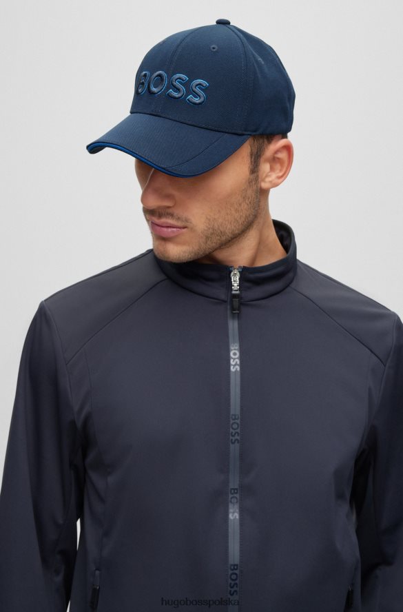 Hugo Boss Czapka z siateczki Hugo Piqu¨¦ z haftowanym logo 3D w kolorze ciemnoniebieskim ciemny niebieski R0X0H65160