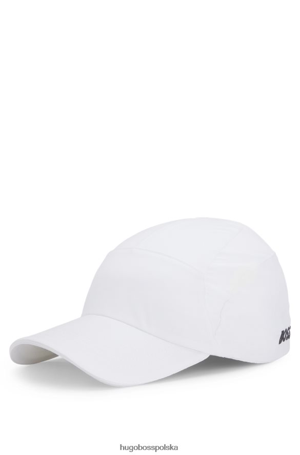 Hugo Boss Nylonowa czapka hugo x matteo berrettini z logo z tyłu i charakterystycznym paskiem biały R0X0H65411