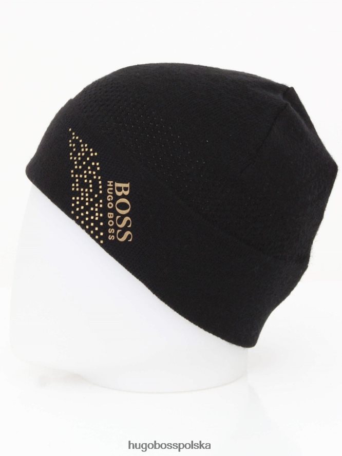 Hugo Boss czapka axello 50456137 czarna czarny/granatowy R0X0H6575