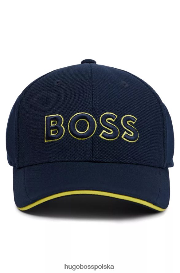 Hugo Boss czapka us 50468246 ciemnoniebieska ciemny niebieski R0X0H6466