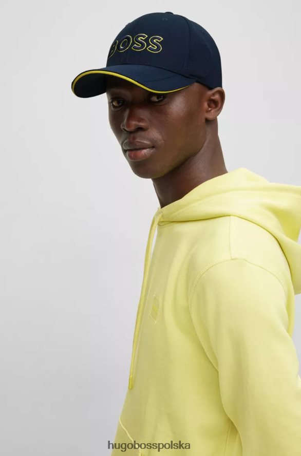 Hugo Boss czapka us 50468246 ciemnoniebieska ciemny niebieski R0X0H6466