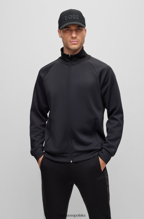 Hugo Boss czarna czapka z siateczki piqu¨¦ z haftowanym logo 3D hugo czarny R0X0H65162