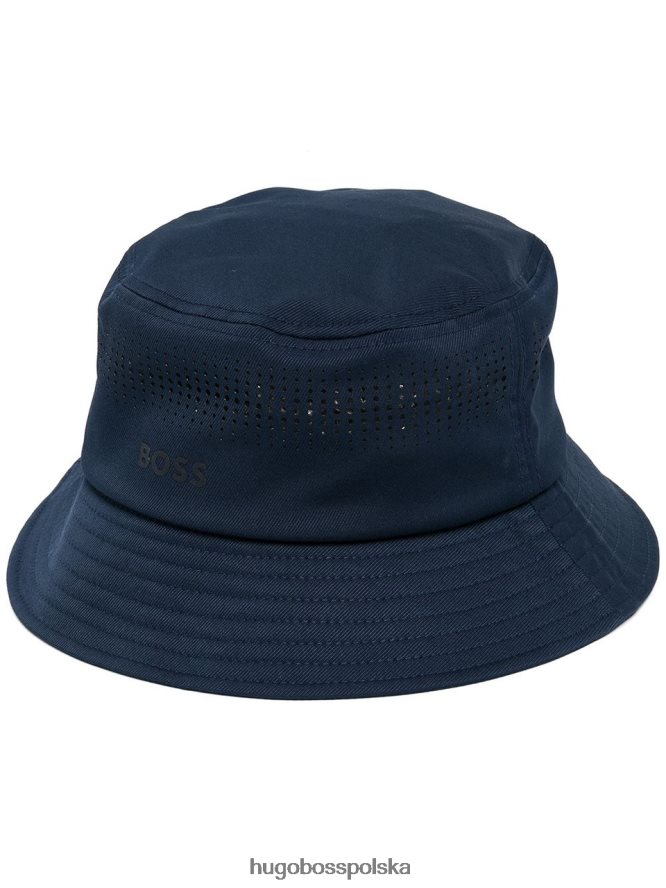 Hugo Boss komfortowy kapelusz typu Bucket 50472250 ciemnoniebieski ciemny niebieski R0X0H6473