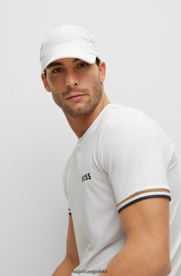 Hugo Boss x Czapka Matteo Berrettini ze stretchem i popeliny z logo biały R0X0H65746