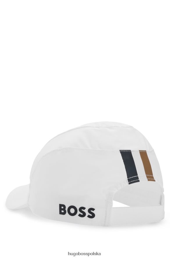 Hugo Boss x Czapka Matteo Berrettini ze stretchem i popeliny z logo biały R0X0H65746