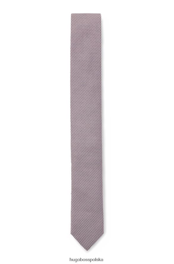 Hugo Boss Krawat w drobne wzory z jedwabiu, żakardowego różu hugo różowy R0X0H65818