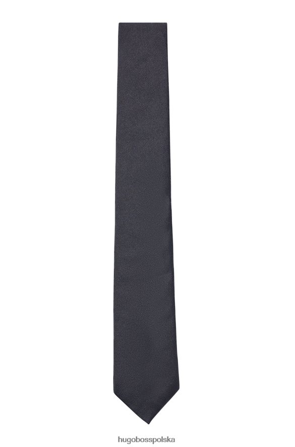 Hugo Boss Wizytowy krawat hugo z jedwabnego żakardowego czarnego koloru czarny R0X0H65465