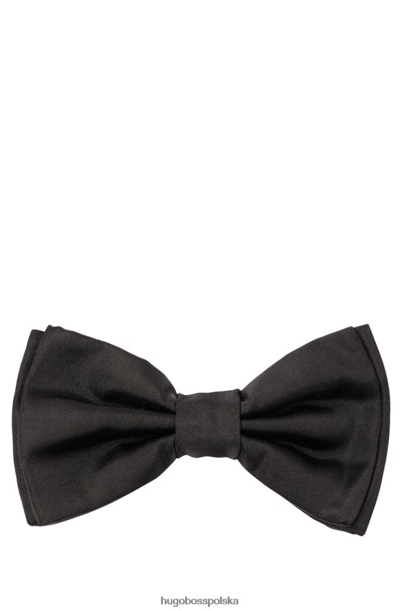 Hugo Boss Zestaw upominkowy z czarną jedwabną muszką Hugo i pasem czarny R0X0H65077