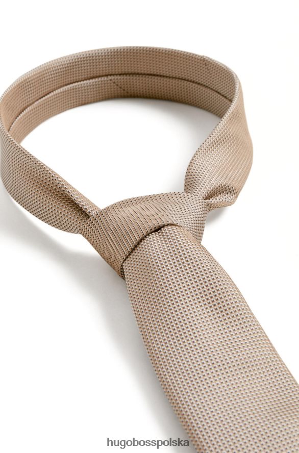 Hugo Boss krawat 6cm 50454861 ​​czarny czarny/wodny/jasnoróżowy R0X0H6564