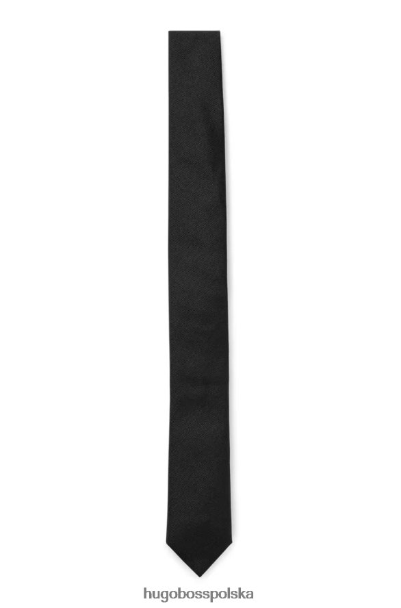 Hugo Boss krawat h 6cm nr 50480284 czarny czarny/ciemnoniebieski R0X0H6492