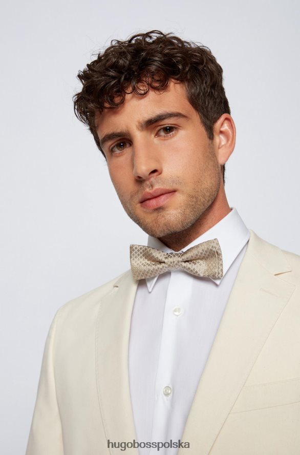 Hugo Boss muszka 50455249 ciemnoniebieski ciemnoniebieski/pastelowy róż/beż R0X0H6587