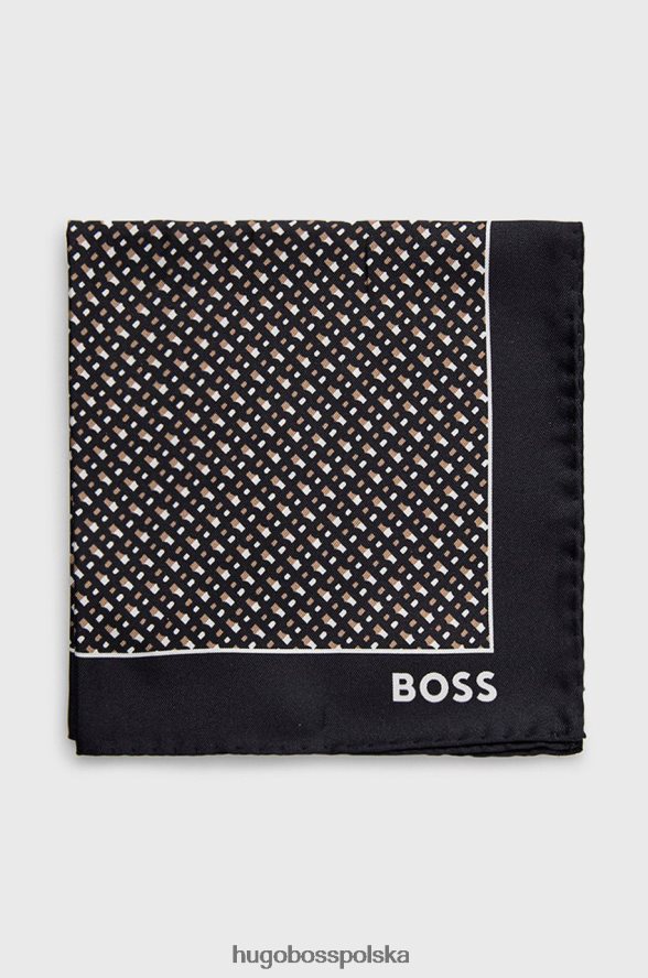 Hugo Boss poszetka h 50471682 czarna czarny R0X0H6521