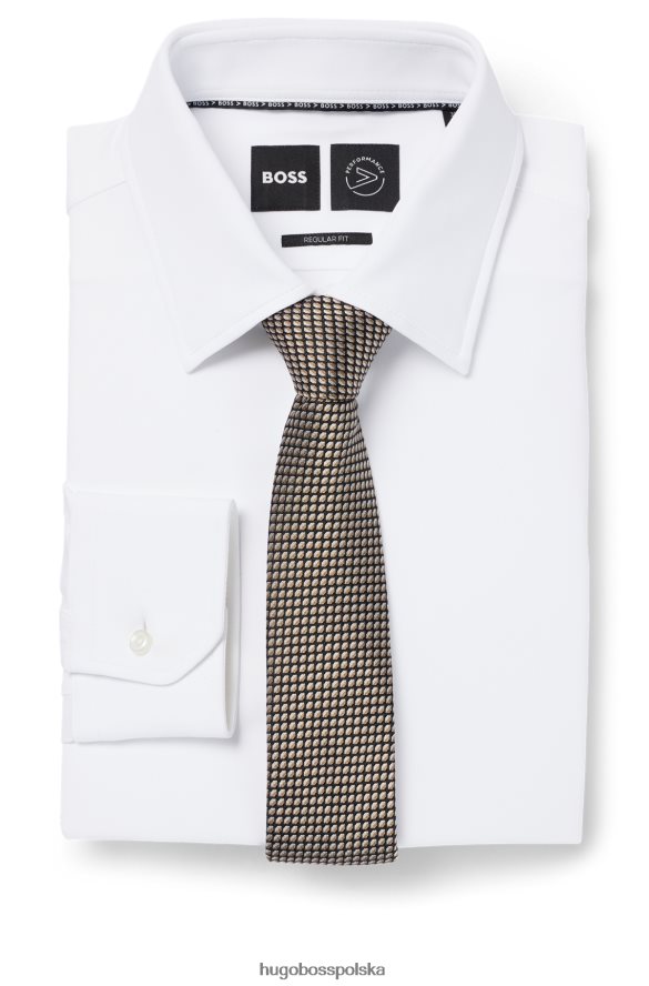 Hugo Boss wzorzysty krawat hugo z jedwabnego żakardu wzorzyste R0X0H65915