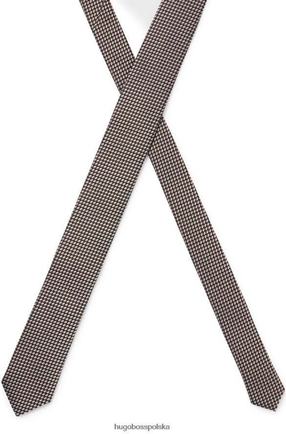 Hugo Boss wzorzysty krawat hugo z jedwabnego żakardu wzorzyste R0X0H65915