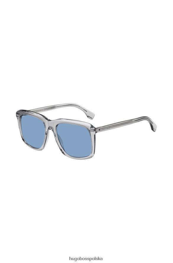 Hugo Boss Przezroczyste okulary przeciwsłoneczne z niebieskimi soczewkami, asortyment Hugo w opakowaniu zbiorczym różne opakowania wstępne R0X0H65618