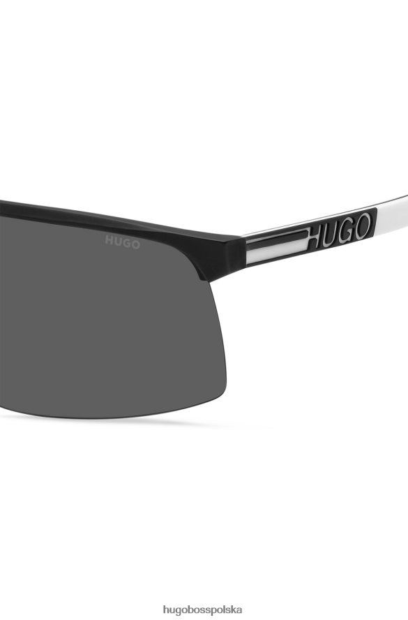 Hugo Boss hugo różne okulary przeciwsłoneczne z gumowym logo i bezpłatnymi soczewkami różne opakowania wstępne R0X0H65689