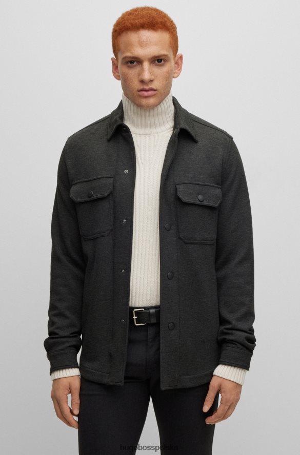 Hugo Boss Pasek Hugo zapinany na sprzączkę ze skóry strukturalnej z logo Keeper w kolorze czarnym czarny R0X0H65103
