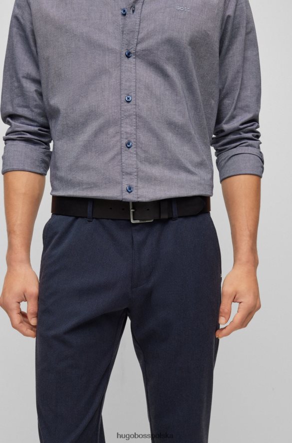 Hugo Boss Skórzany pasek hugo z klamrą z logo w kolorze czarnym czarny R0X0H65148