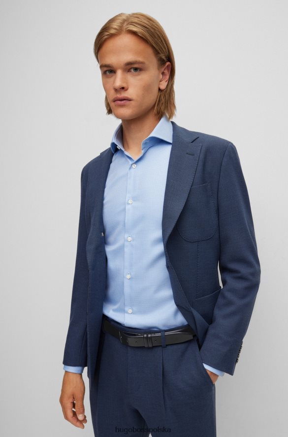 Hugo Boss czarny pasek ze skóry garbowanej roślinnie hugo z metalowymi elementami w kolorze brązu czarny R0X0H65305