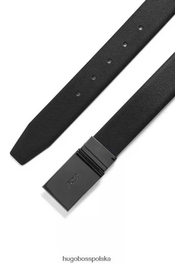Hugo Boss dwustronny zestaw pasków giontin 50475178 czarny czarny R0X0H6471