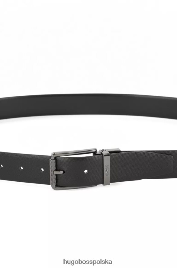 Hugo Boss dwustronny zestaw pasków giontin 50475178 czarny czarny R0X0H6471