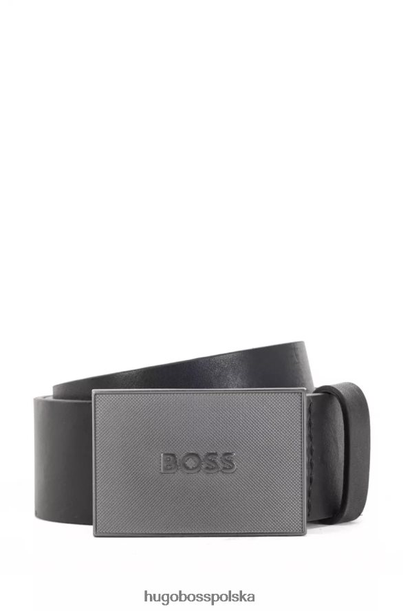 Hugo Boss ikona paska 50476554 czarna czarny brązowy R0X0H6470