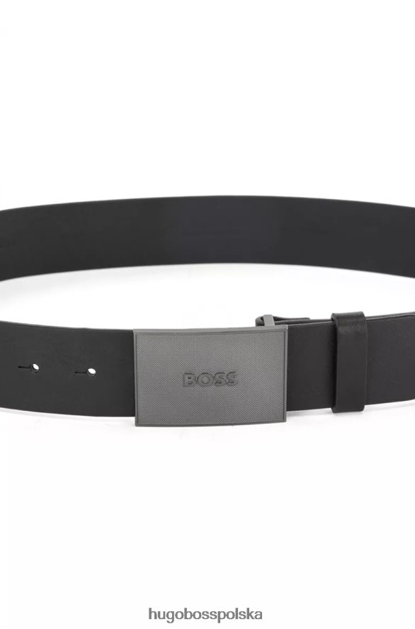 Hugo Boss ikona paska 50476554 czarna czarny brązowy R0X0H6470