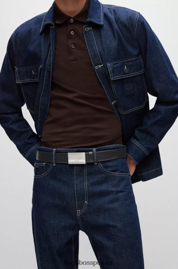 Hugo Boss pasek Baxton nr 50480955 czarny czarny R0X0H6495