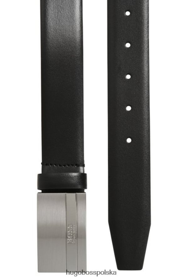 Hugo Boss pasek baxton - 50292249 czarny czarny R0X0H6649