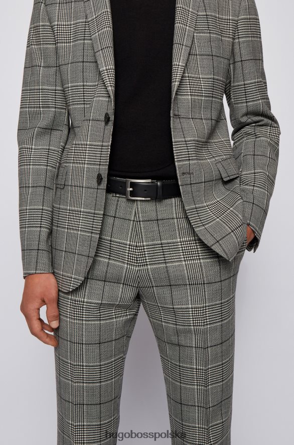 Hugo Boss pasek brondon nr - 50292248 czarny czarny R0X0H6652