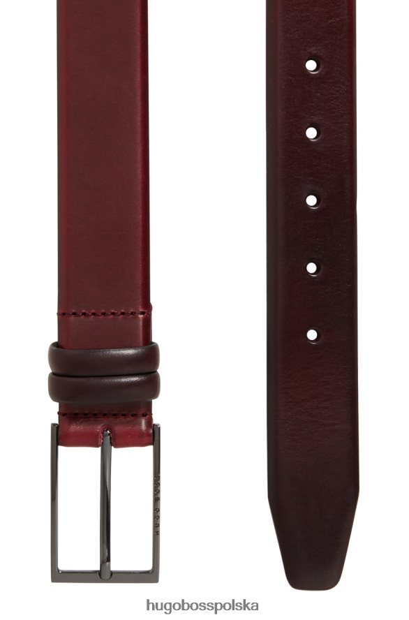 Hugo Boss pasek - carmello - 50239979 medbrwn średniobrązowy/rdzawy/granatowy/medbrązowy/brązowy R0X0H6648