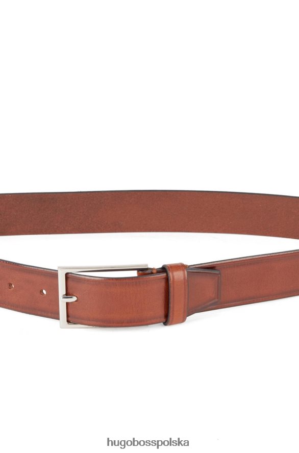 Hugo Boss pasek carmello 50455085 medbrown średniobrązowy/ciemnobrązowy R0X0H6586