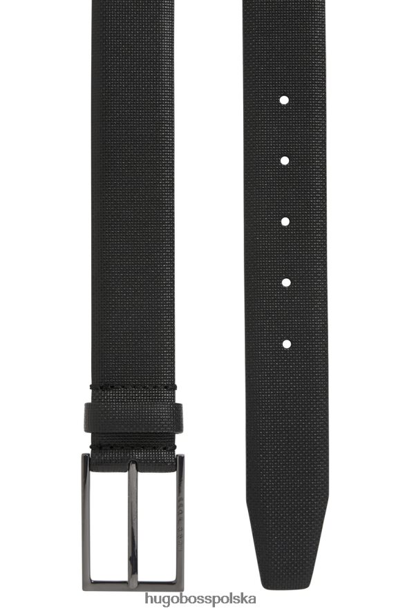 Hugo Boss pasek carmello s 50262032 czarny czarny R0X0H6628