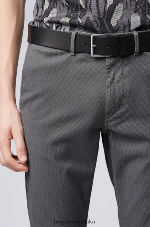 Hugo Boss pasek casual - jeeko - 50386229 czarny czarny brązowy R0X0H6656