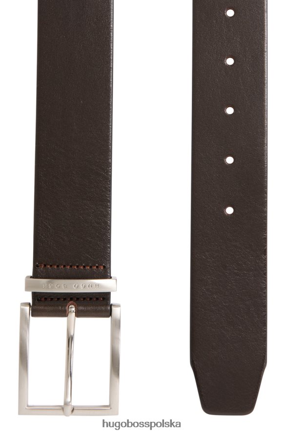 Hugo Boss pasek - kumpel - 50292246 czarny czarny brązowy R0X0H6650