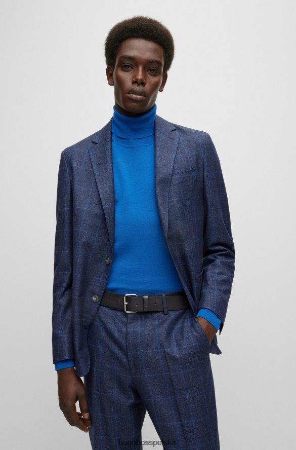 Hugo Boss włosko-skórzany pasek z elementami w kolorze brązu hugo czarny czarny R0X0H65234