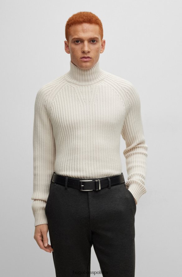 Hugo Boss włosko-skórzany pasek z gładkim wykończeniem i markowym czarnym hugo czarny R0X0H65364