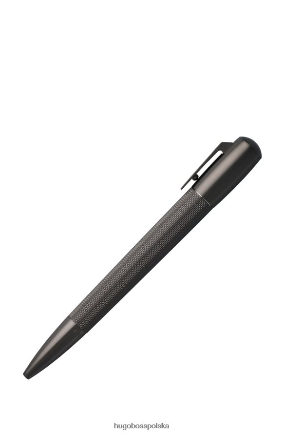 Hugo Boss Długopis z platerowanego mosiądzu Hugo w kolorze ciemnoszarym ciemno szary R0X0H65888