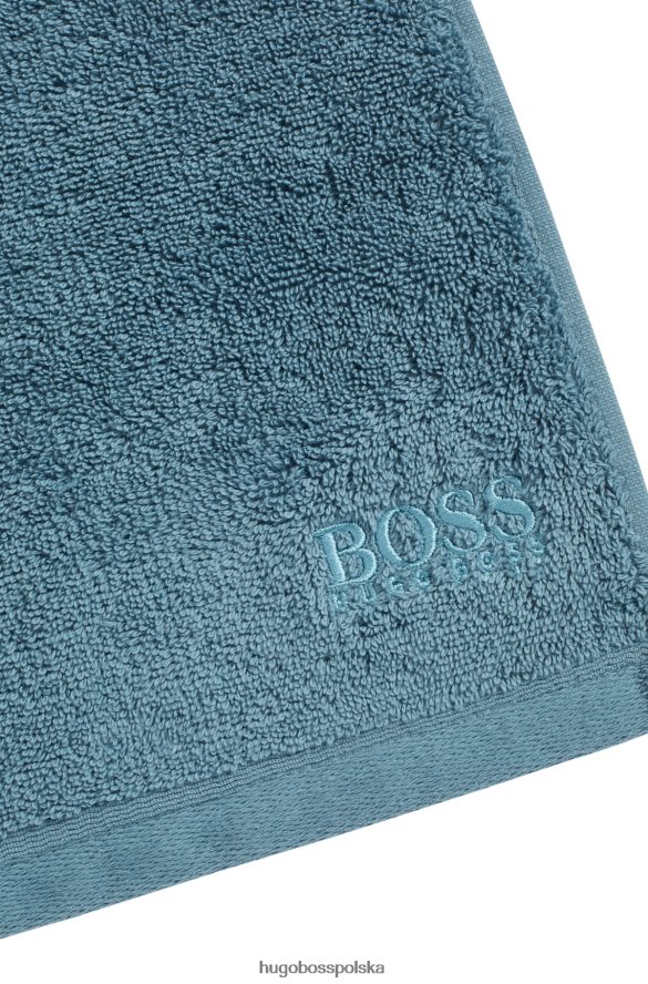 Hugo Boss Chusteczka do twarzy marki hugo z czesanej bawełny egejskiej w kolorze niebieskim niebieski R0X0H65523