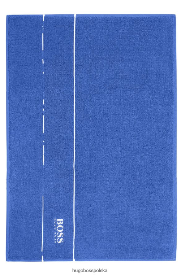 Hugo Boss Mata łazienkowa z egipskiej bawełny z kontrastowym logo w kolorze niebieskim hugo niebieski R0X0H65660