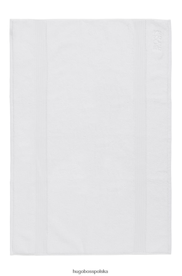 Hugo Boss Mata łazienkowa z logo hugo, wykonana z białej bawełny egejskiej biały R0X0H65829