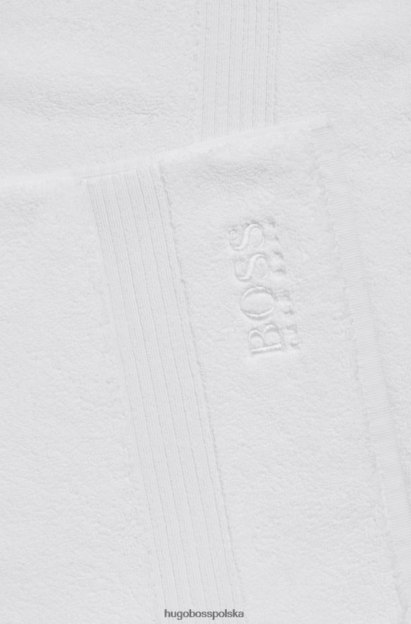Hugo Boss Mata łazienkowa z logo hugo, wykonana z białej bawełny egejskiej biały R0X0H65829