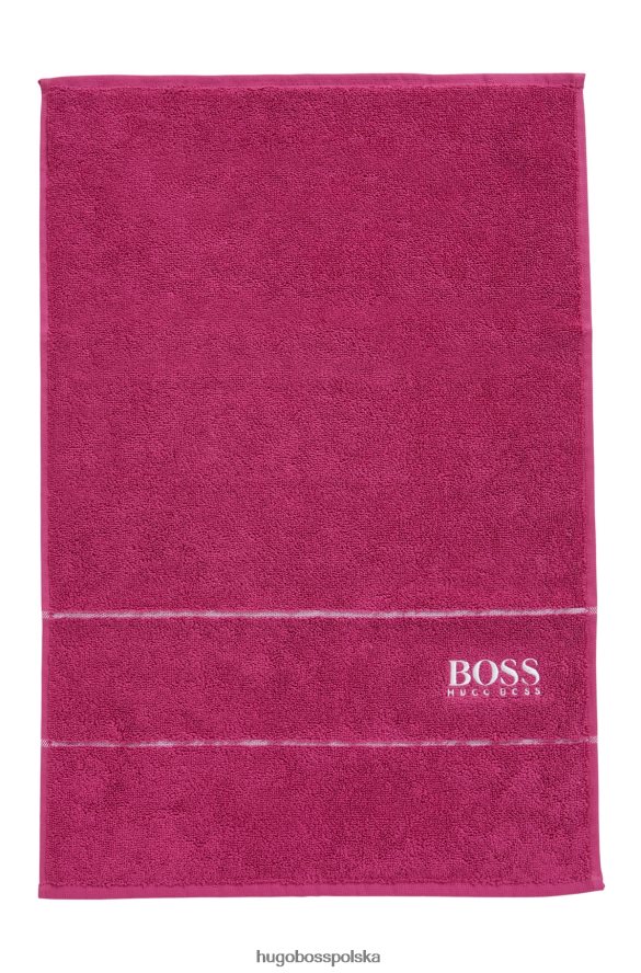 Hugo Boss Ręcznik dla gości z egipskiej bawełny z różowym kontrastowym logo hugo różowy R0X0H65479