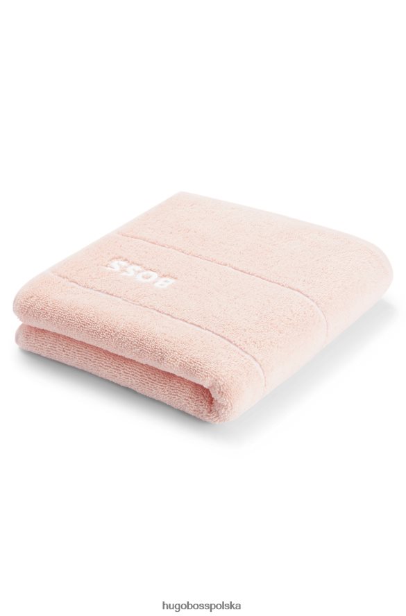 Hugo Boss Ręcznik do rąk z egipskiej bawełny z kontrastowym logo Hugo w kolorze różowym różowy R0X0H65669